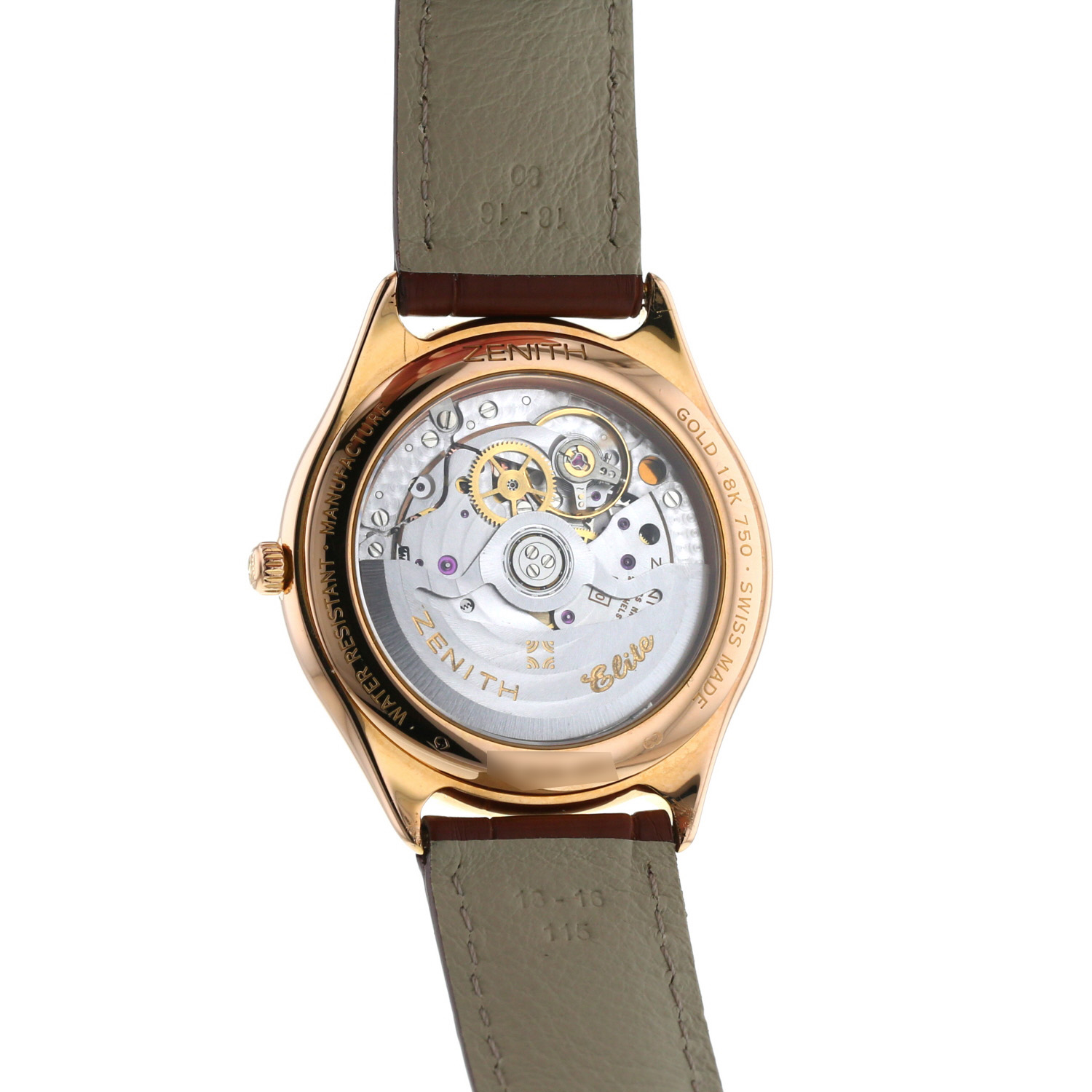 Montre Zenith Elite en or jaune Ref: Zenith - 17.0040.680  Vers 2000 - Detail D3