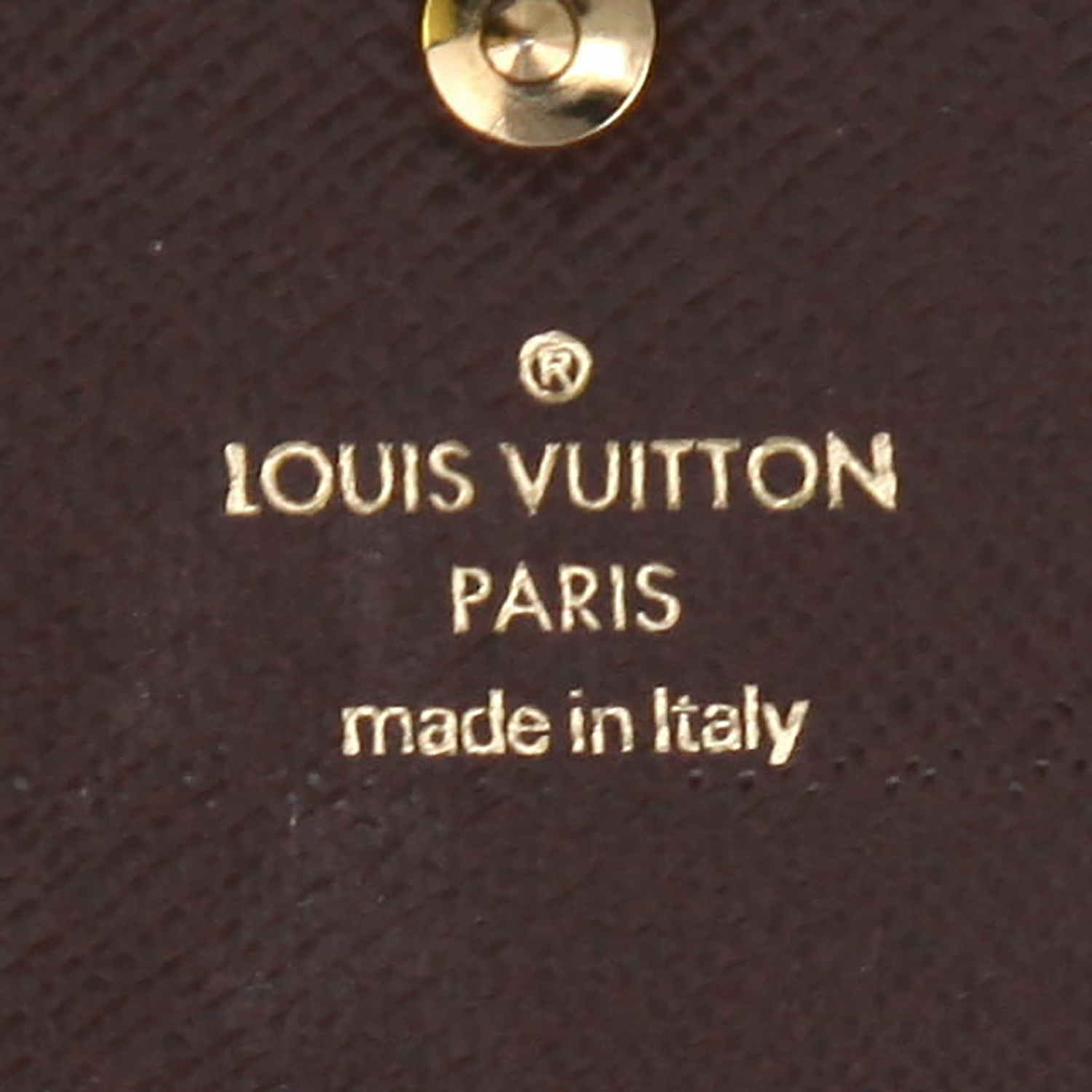 Portafogli lungo Louis Vuitton  Normandy in tela cerata con motivo a scacchi marrone e pelle rosa - Detail D2
