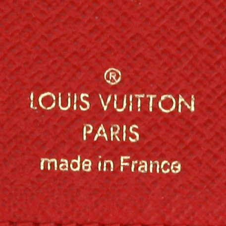 Billetera Louis Vuitton  Victorine pequeña  en lona Monogram marrón y cuero rosa - Detail D2