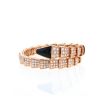 Bracciale Bulgari Serpenti Viper in oro rosa, diamanti e onice - 360 thumbnail