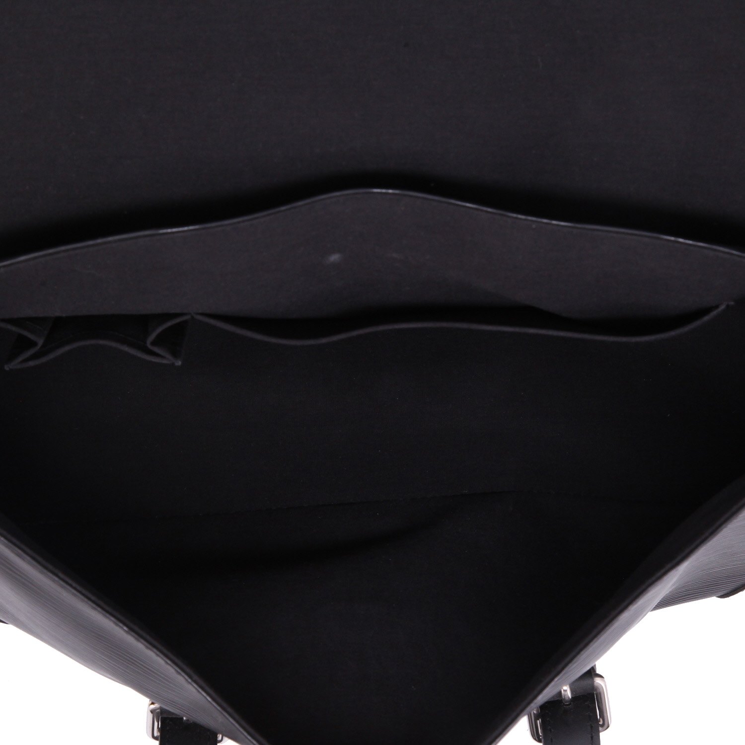 Louis Vuitton  Ségur bag worn on the shoulder or carried in the hand  in black epi leather - Detail D3