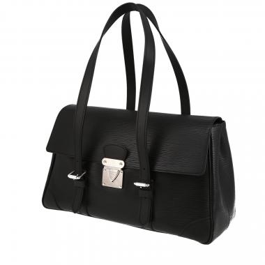 Louis Vuitton - Authenticated SEGUR Handbag - Leather Black Plain for Women, Very Good Condition