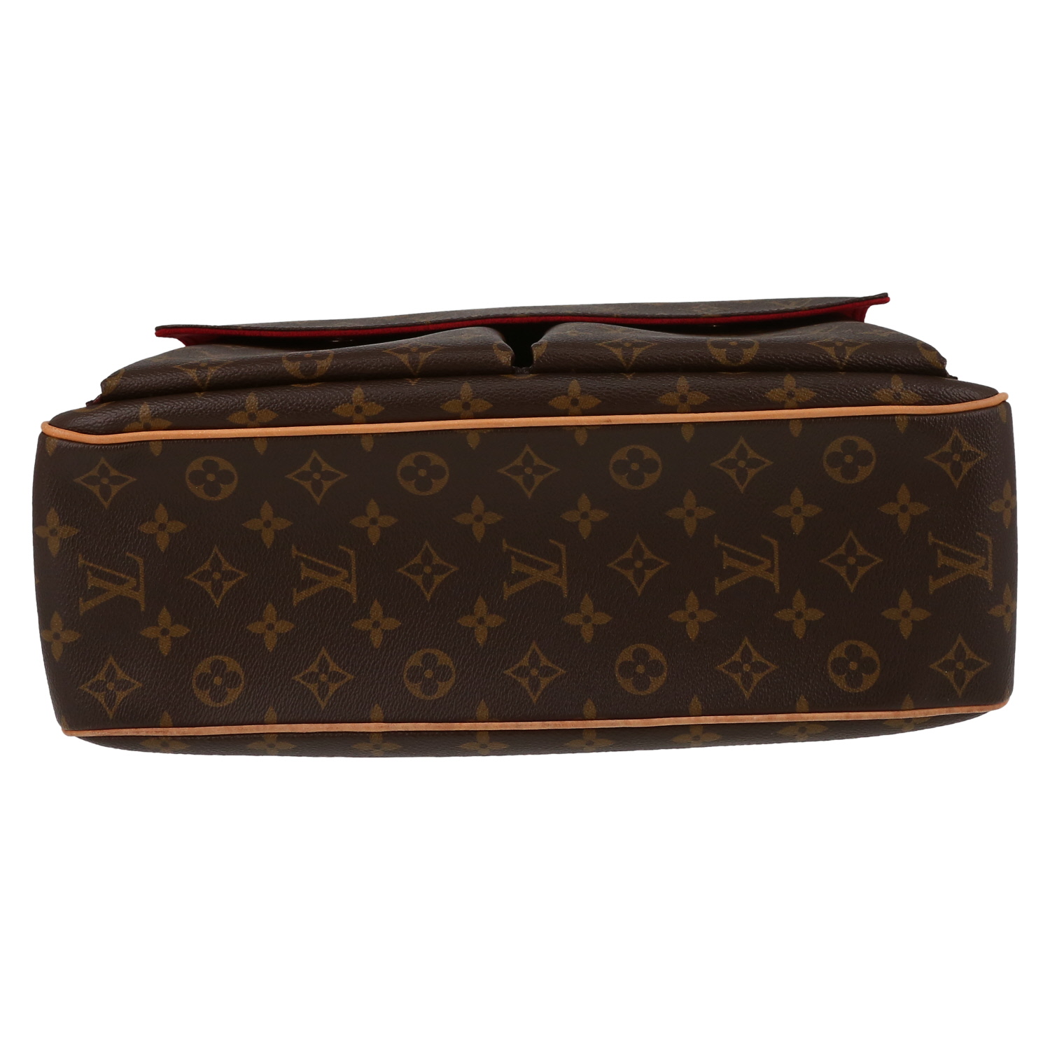 Louis Vuitton  Multipli Cité handbag  in brown monogram canvas  and natural leather - Detail D1