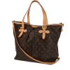 Bolso Cabás Louis Vuitton  Palermo en lona Monogram marrón y cuero natural - 00pp thumbnail