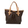 Bolso Cabás Louis Vuitton  Palermo en lona Monogram marrón y cuero natural - 360 thumbnail