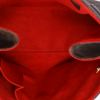 Shopping bag Louis Vuitton  Uzès in tela cerata con motivo a scacchi marrone e pelle liscia marrone - Detail D3 thumbnail
