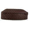 Louis Vuitton  Evora handbag  in ebene damier canvas  and brown leather - Detail D1 thumbnail