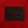 Bolso de mano Louis Vuitton  Evora en lona a cuadros ébano y cuero marrón - Detail D2 thumbnail