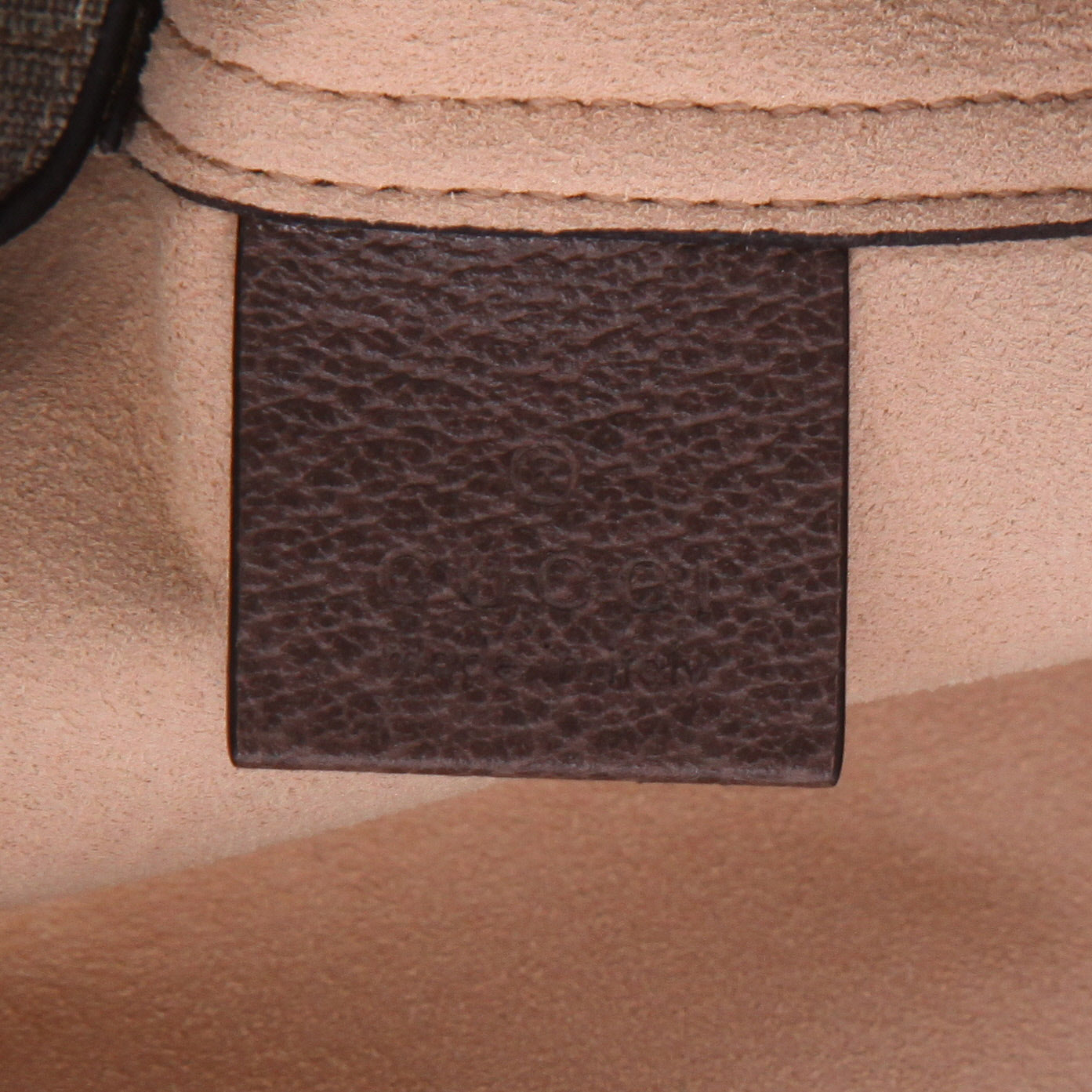 Gucci   shopping bag  in beige logo canvas  and brown leather - Detail D2