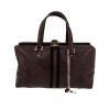 Gucci  Guccissima handbag  in brown monogram leather  and brown velvet - 360 thumbnail