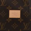 Louis Vuitton  Saumur small model  shoulder bag  in brown monogram canvas  and natural leather - Detail D2 thumbnail