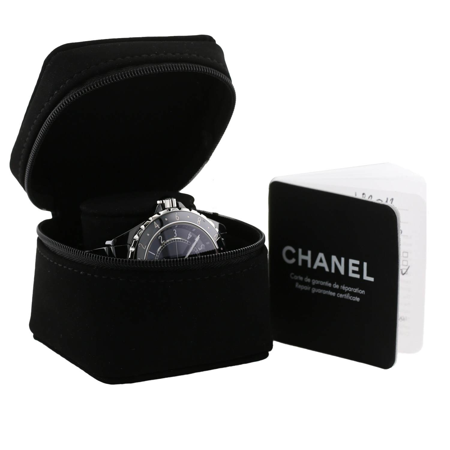 Chanel J12 GMT  in ceramic black Ref: Chanel - H2012  Circa 2010