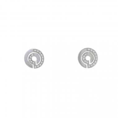 Pendientes Dinh Van Seventies de oro blanco y diamantes