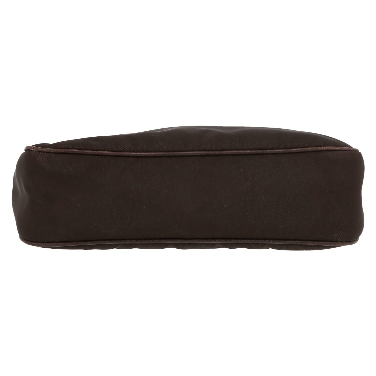 Prada  Re-Edition 2005 shoulder bag  in brown canvas and leather - Detail D1