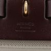 Hermès  Herbag bag worn on the shoulder or carried in the hand  in beige canvas  and burgundy leather - Detail D2 thumbnail