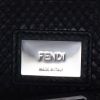 Bolso bandolera Fendi  Peekaboo modelo mediano  en cuero negro y piel de pitón negra - Detail D2 thumbnail
