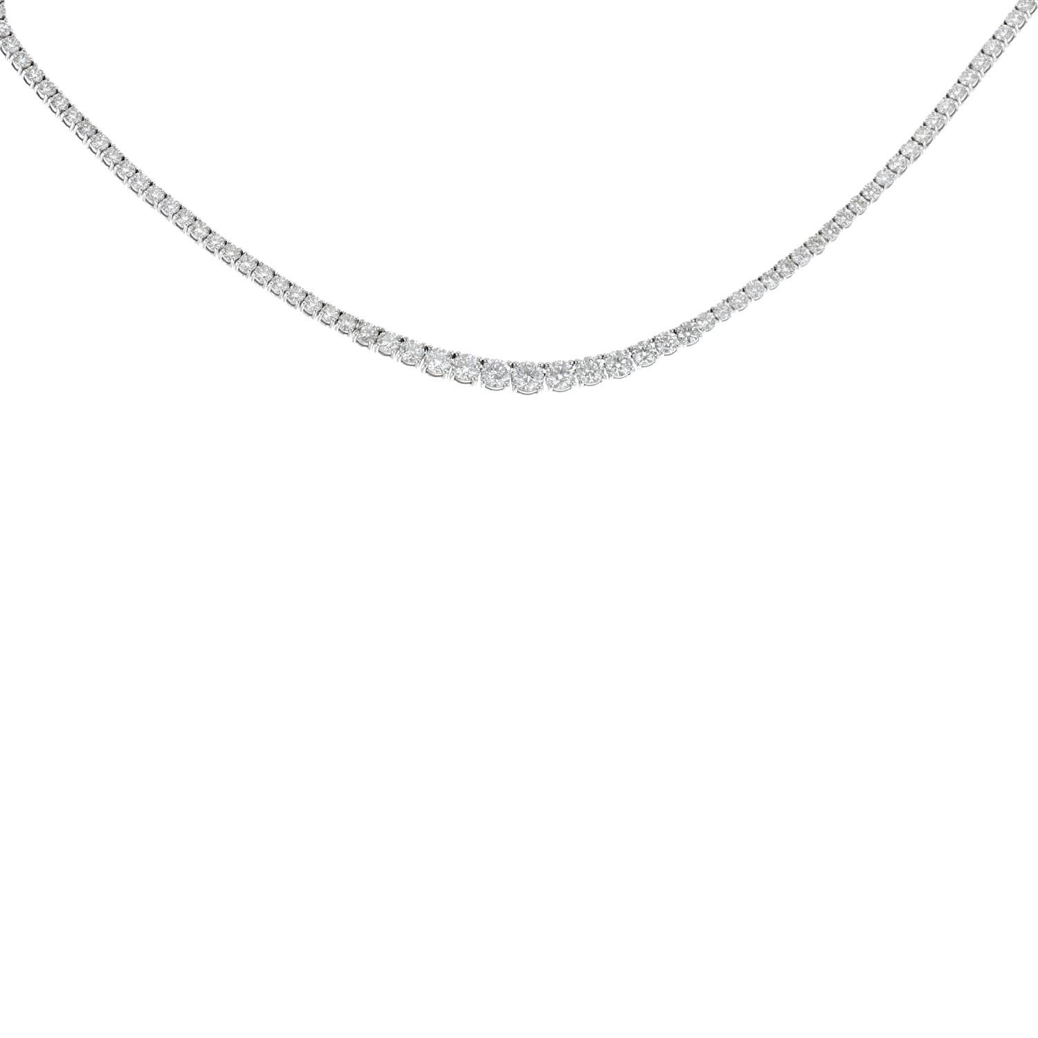 Collar Vintage  de oro blanco y diamantes