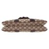 Gucci  Dragon bag worn on the shoulder or carried in the hand  in beige monogram canvas  and purple leather - Detail D1 thumbnail