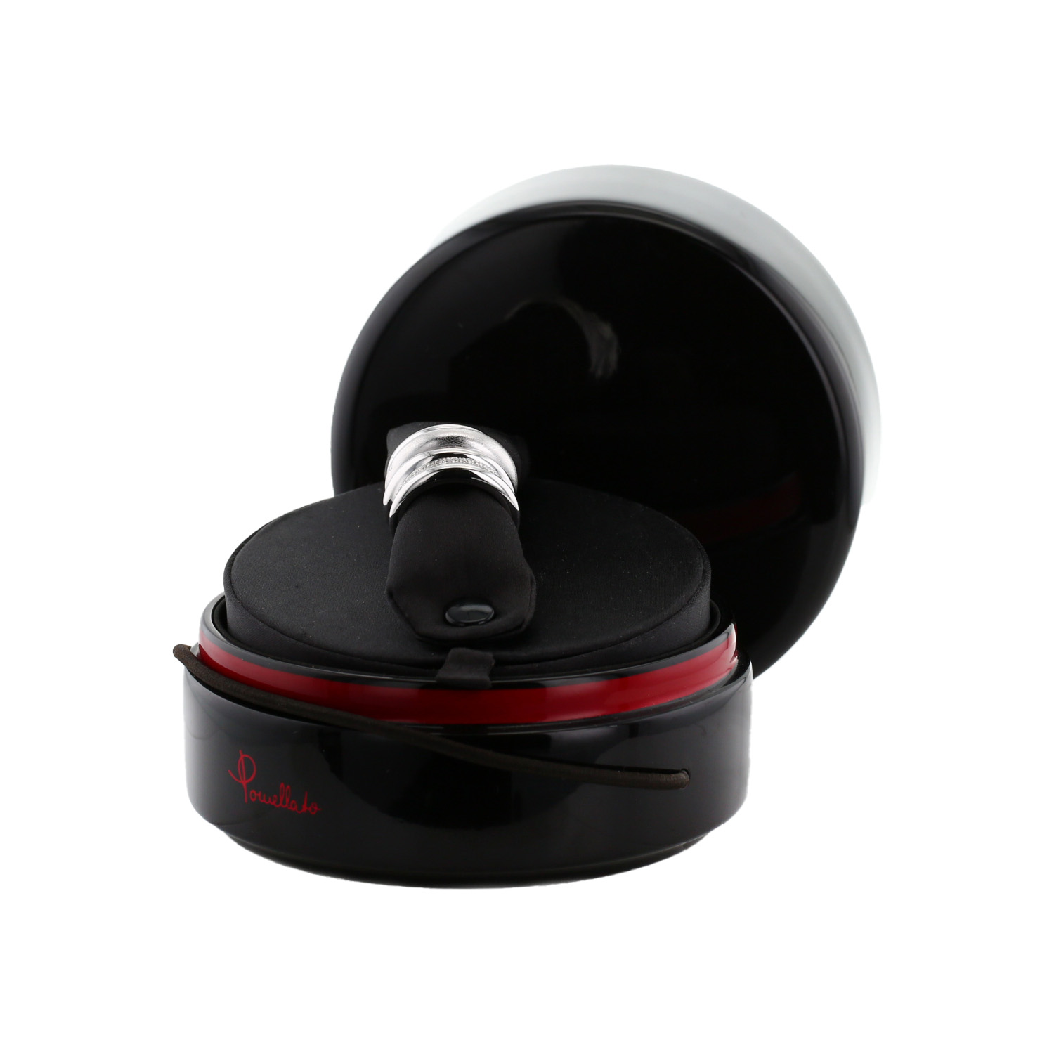 Bague Pomellato Tubolare en or blanc et diamants - Detail D3