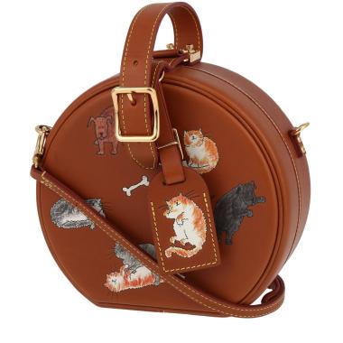 Micro boite chapeau leather purse Louis Vuitton Brown in Leather