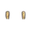 Fred Force 10 earrings for non pierced ears in yellow gold and stainless steel - 360 thumbnail