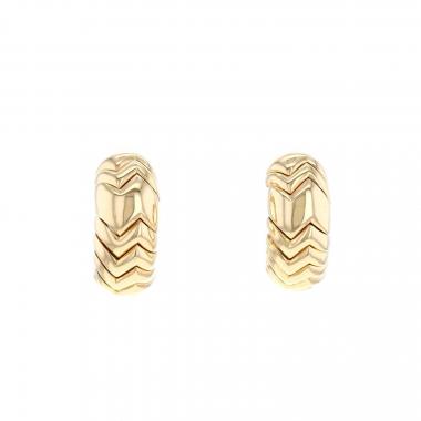 Paire de clips d'oreilles Bulgari Spiga en or jaune