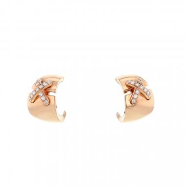 Orecchini Chaumet Lien in oro rosa e diamanti