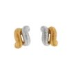 Paire de boucles d'oreilles Buccellati  en or jaune et or blanc - 00pp thumbnail