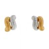 Paire de boucles d'oreilles Buccellati  en or jaune et or blanc - 360 thumbnail