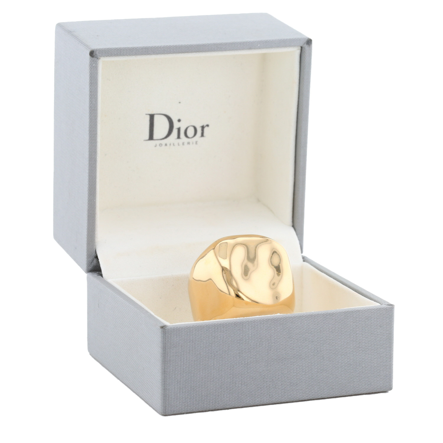 Anello Dior Nougat modello grande in oro giallo - Detail D2