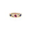 Cartier Tutti Frutti ring in yellow gold, diamonds and colored stones - 360 thumbnail