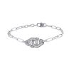 Dinh Van Menottes R10 bracelet in white gold and diamonds - 00pp thumbnail