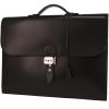 Porte-documents Hermès  Sac à dépêches en cuir box noir - 00pp thumbnail