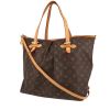 Louis Vuitton  Palermo handbag  in brown monogram canvas  and natural leather - 00pp thumbnail