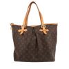 Louis Vuitton  Palermo handbag  in brown monogram canvas  and natural leather - 360 thumbnail