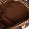 Bolso de mano Louis Vuitton  Palermo en lona Monogram marrón y cuero natural - Detail D3 thumbnail