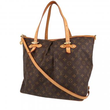 LOUIS VUITTON neverfull bag in brown monogram canvas and natural