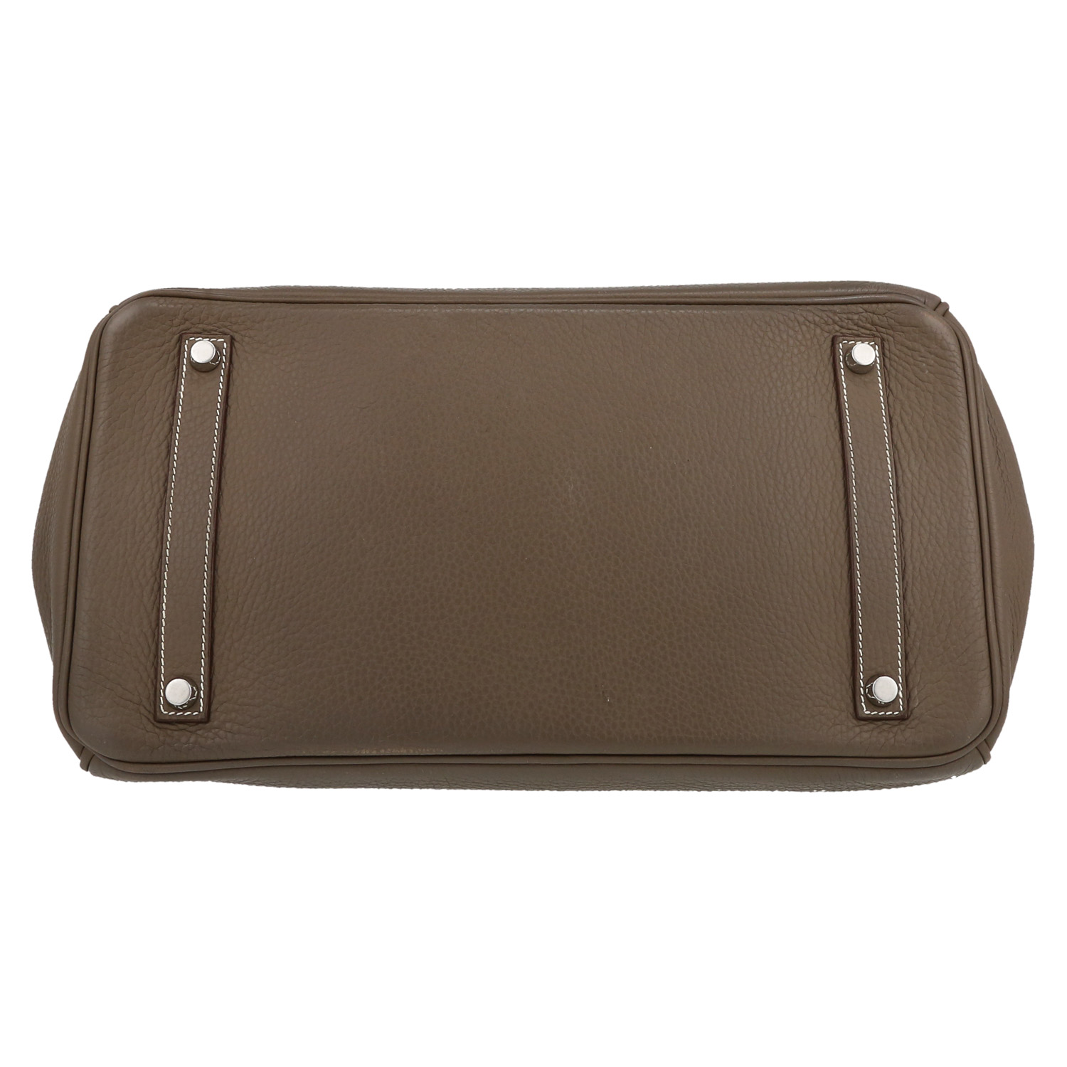 Hermès  Birkin 35 cm handbag  in etoupe togo leather - Detail D1