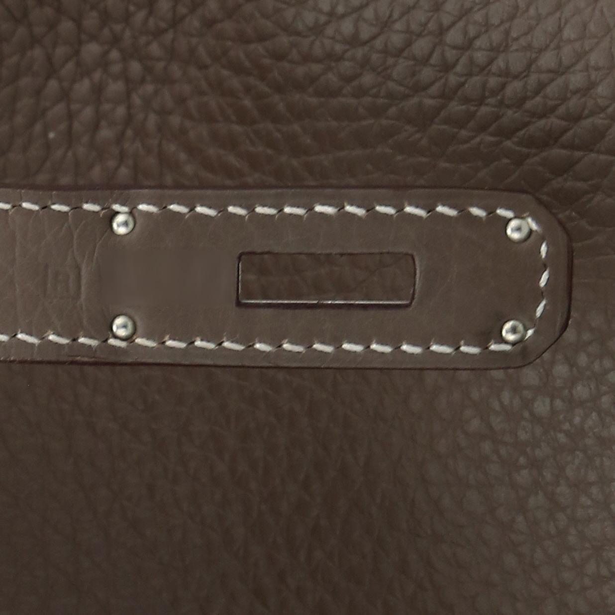 Sac à main Hermès  Birkin 35 cm en cuir togo étoupe - Detail D4