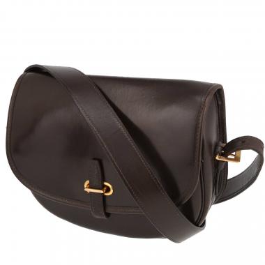 Borsa a spalla Hermès  Balle De Golf in pelle box marrone