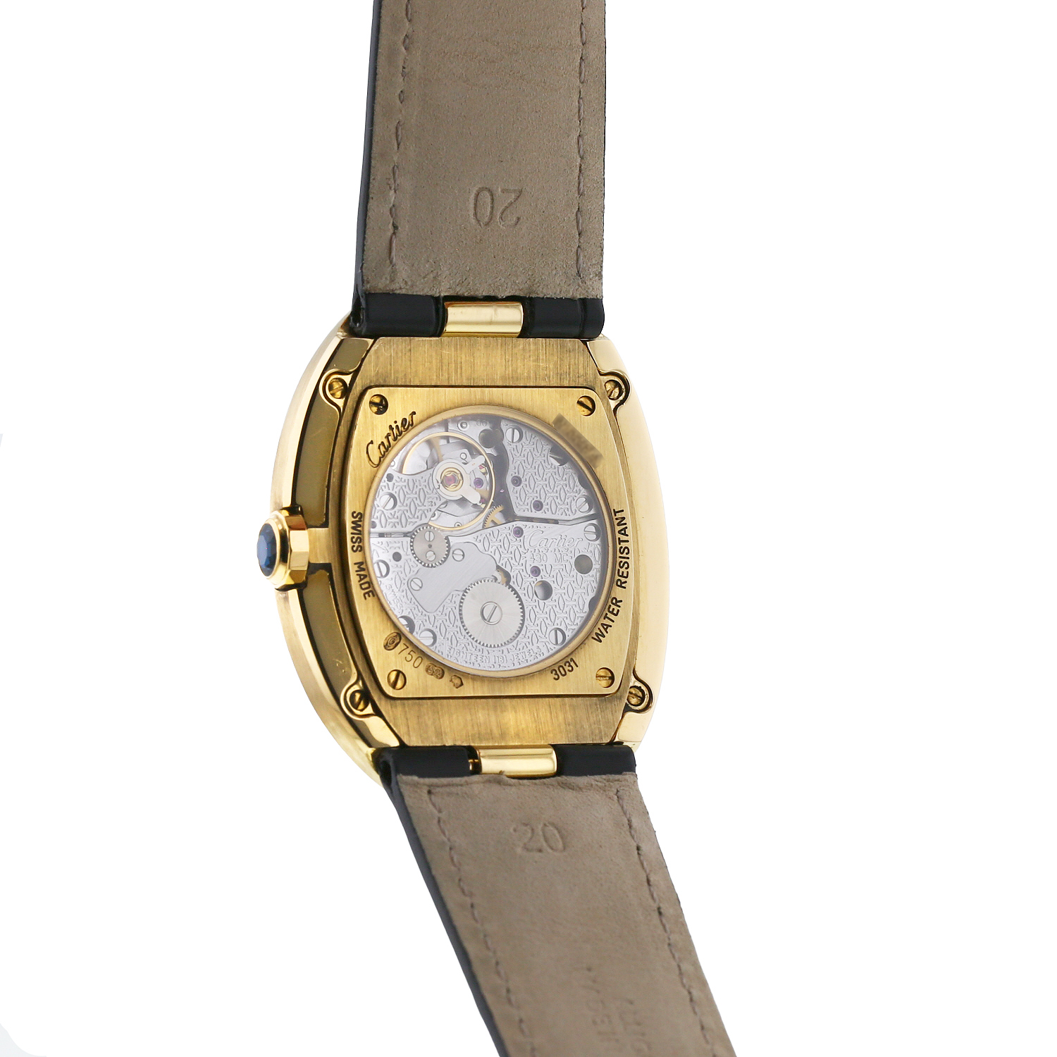 Montre Cartier Baignoire en or jaune Ref: Cartier - 3031  Vers 2010 - Detail D3