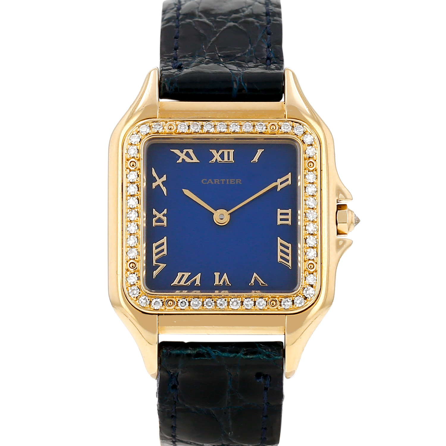 Montre Cartier Panthère Joaillerie moyen modèle en or jaune Ref: Montre Cartier Panthère Joaillerie moyen modèle en or jaune Ref: