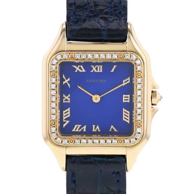 Reloj Cartier Panthère Joaillerie, modelo mediano, de oro amarillo. Ref.: Cartier - 883969. Hacia 1990