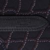Hermès  Silk City shoulder bag  in black silk  and black leather - Detail D2 thumbnail