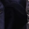 Hermès  Silk City shoulder bag  in black silk  and black leather - Detail D3 thumbnail
