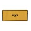 Sac bandoulière Fendi  Horizontal Box en cuir jaune et noir - 360 thumbnail