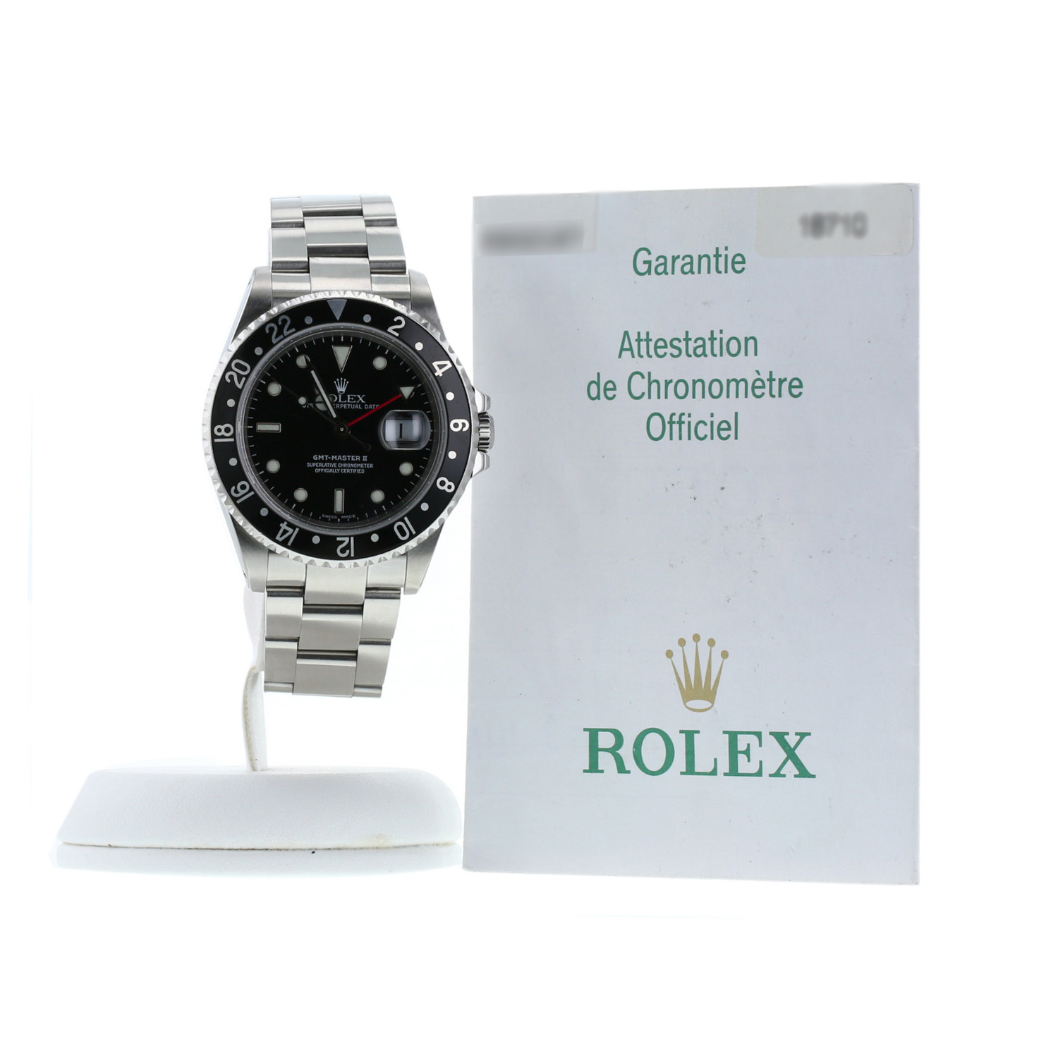Montre Rolex GMT-Master II en acier Ref: Rolex - 16710  Vers 2002
