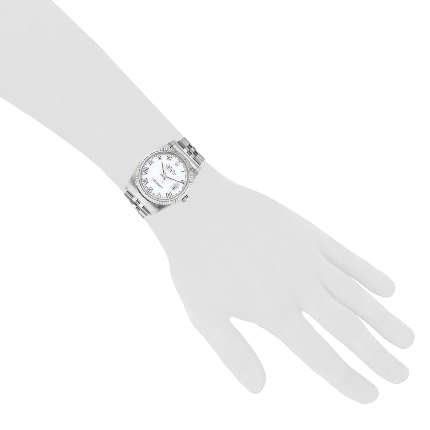 Rolex Datejust  in stainless steel Ref: Rolex - 16234  Circa 2004 - Detail D1