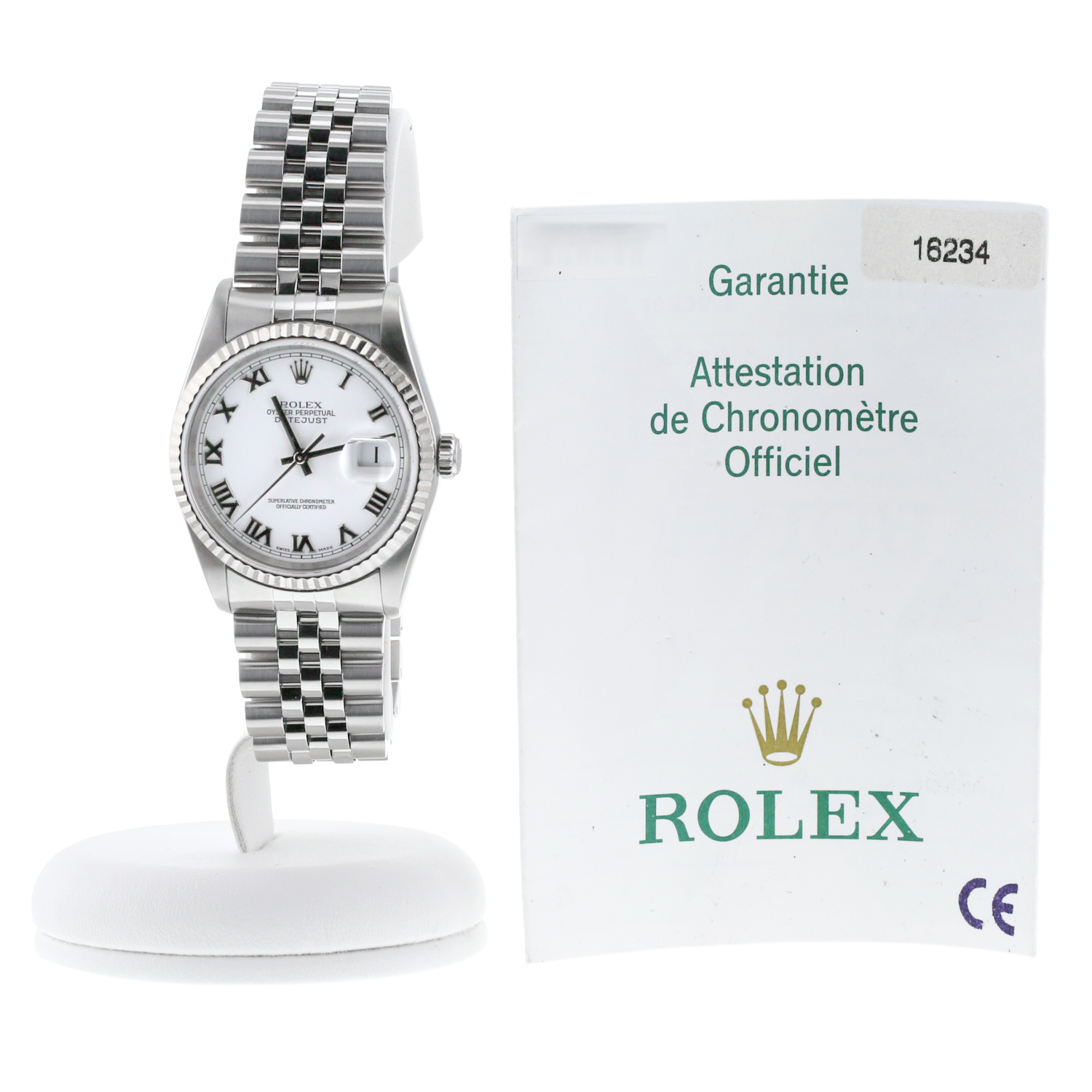 Rolex Datejust  in stainless steel Ref: Rolex - 16234  Circa 2004 - Detail D2