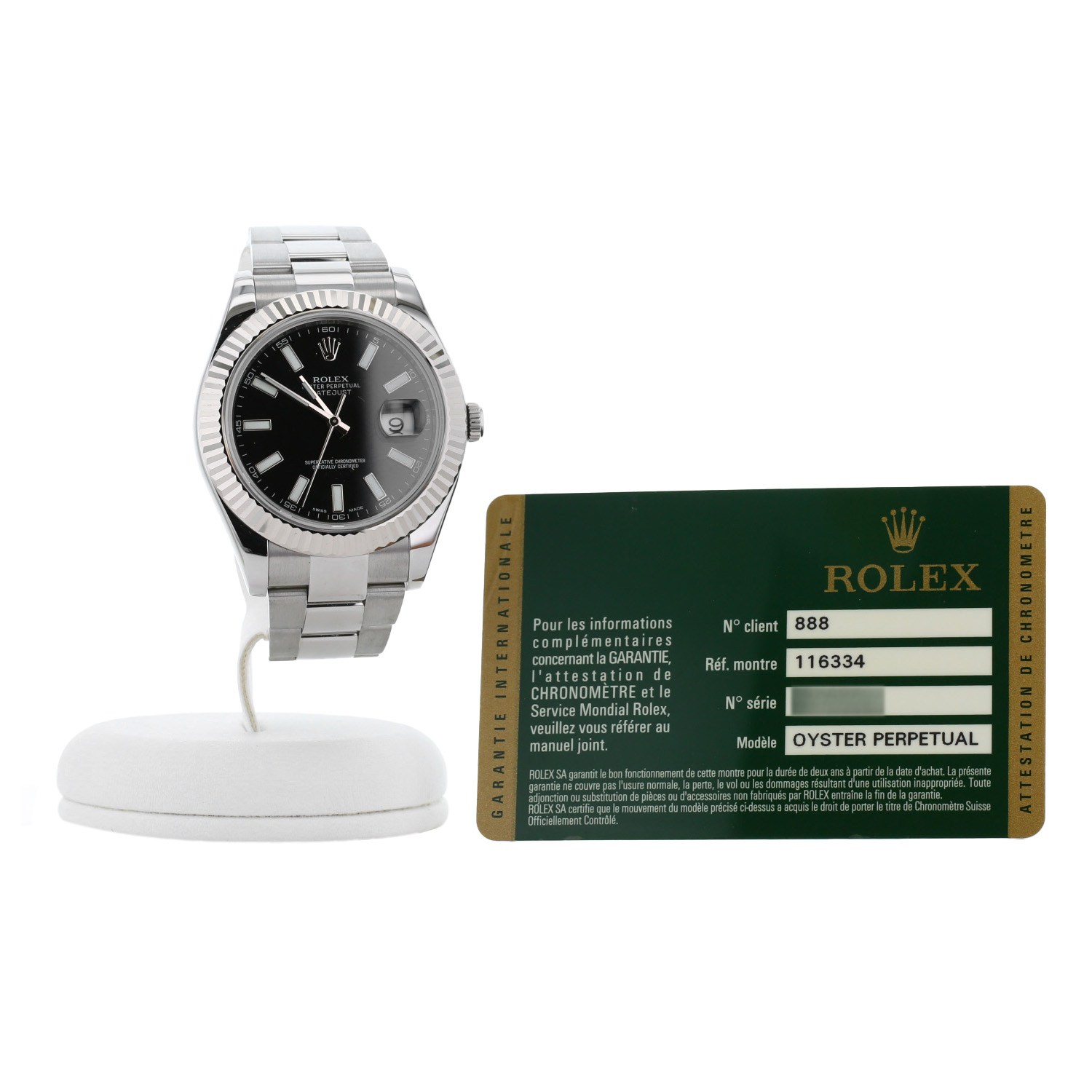 Reloj Rolex Datejust de oro y acero Ref: Rolex - 116334  Circa 2013 - Detail D2